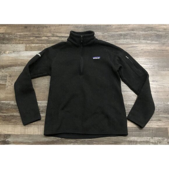 Patagonia Womens Small Black Better Sweater Full Zip Fleece Jacket - Picture 1 of 8